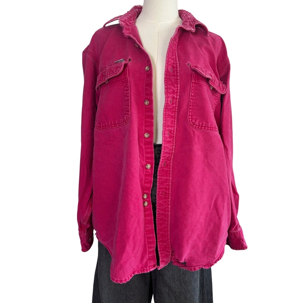 carhartt pink jacket distressed‎ workwear womens